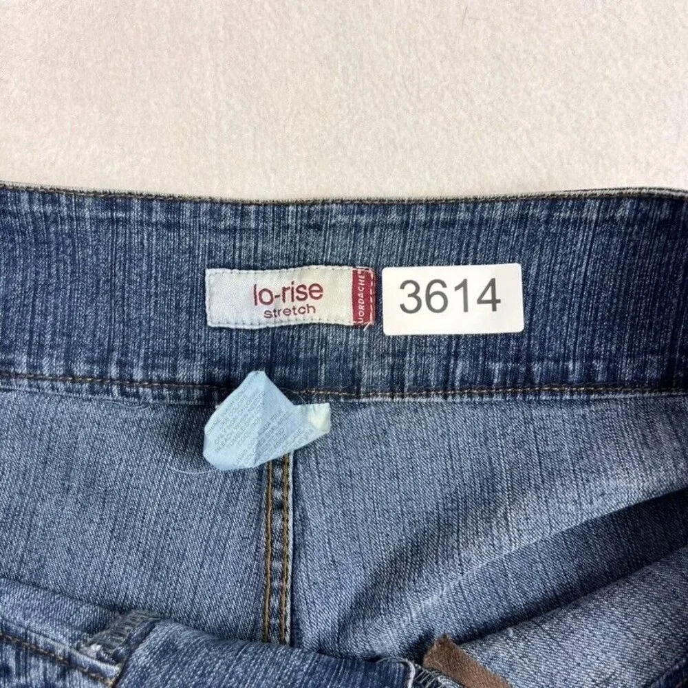 Jordache Jeans Women 15/16 Lace Up Y2K 90 Low Rise Denim Corset Bootcut Vintage - Picture 9 of 12